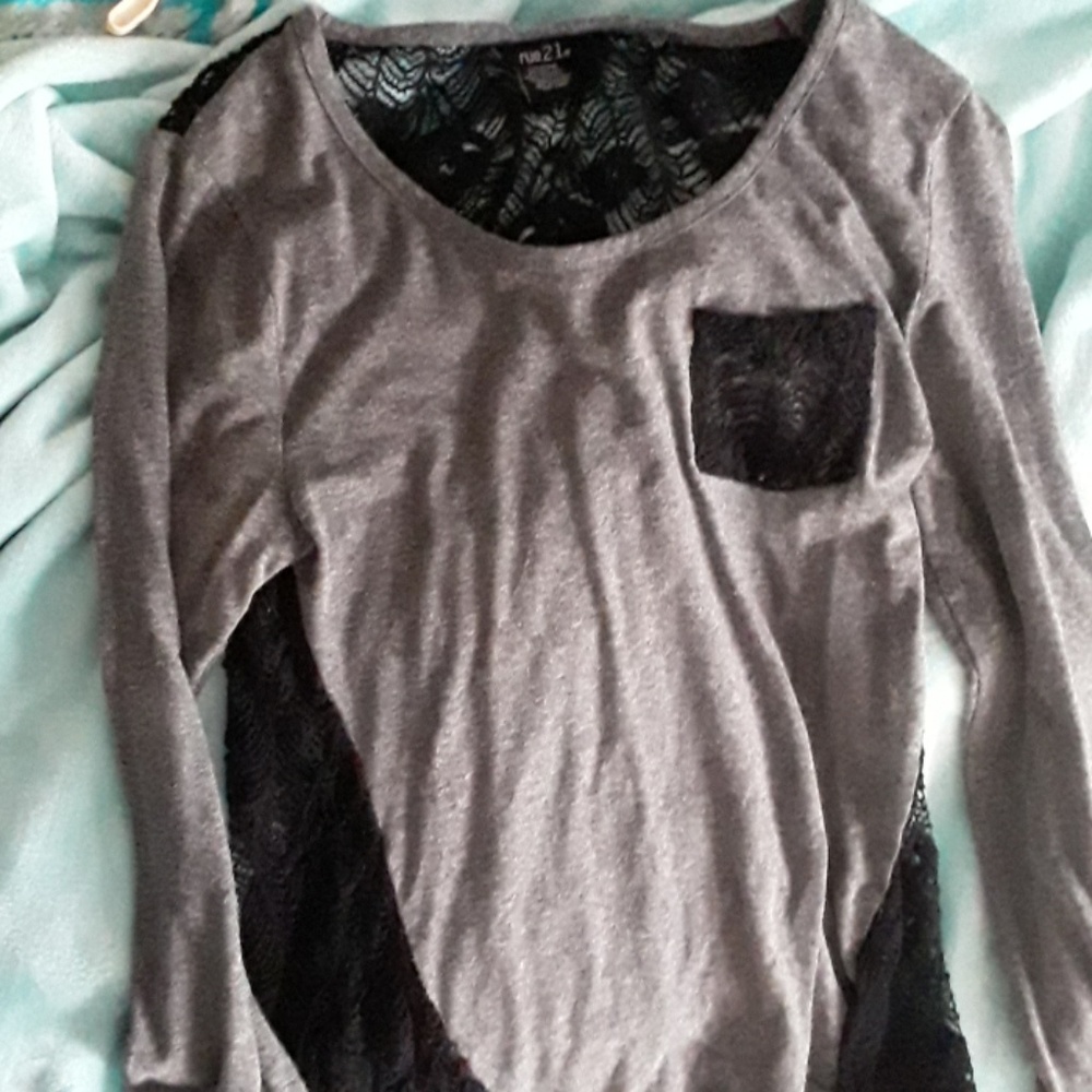 Rue 21 lace detail long sleeve